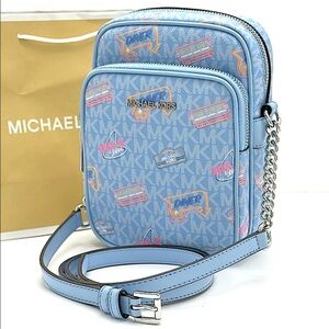 MICHAEL KORS
Jet Set Medium Printed Signature Logo Crossbody NS CHAIN XBODY Bag